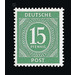 Definitive stamp series Allied cast - joint edition  - Germany / Western occupation zones / American zone 1946 - 15 Pfennig