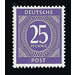 Definitive stamp series Allied cast - joint edition  - Germany / Western occupation zones / American zone 1946 - 25 Pfennig