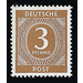 Definitive stamp series Allied cast - joint edition  - Germany / Western occupation zones / American zone 1946 - 3 Pfennig