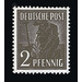 Definitive stamp series Allied cast - joint edition  - Germany / Western occupation zones / American zone 1947 - 2 Pfennig