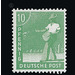 Definitive stamp series Allied cast - joint edition  - Germany / Western occupation zones / American zone 1948 - 10 Pfennig