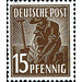 Definitive stamp series Allied cast - joint edition  - Germany / Western occupation zones / American zone 1948 - 15 Pfennig