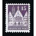 Definitive stamp series: Buildings, 1948 (Bizone)  - Germany / Western occupation zones / American zone 1948 - 15 Pfennig