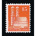 Definitive stamp series: Buildings, 1948 (Bizone)  - Germany / Western occupation zones / American zone 1948 - 15 Pfennig