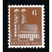 Definitive stamp series: Buildings, 1948 (Bizone)  - Germany / Western occupation zones / American zone 1948 - 6 Pfennig