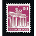 Definitive stamp series: Buildings, 1948 (Bizone)  - Germany / Western occupation zones / American zone 1948 - 80 Pfennig