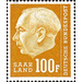 Definitive stamp series Federal President Heuss  - Germany / Saarland 1957 - 100 Franc