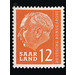 Definitive stamp series Federal President Heuss  - Germany / Saarland 1957 - 12 franc