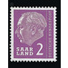 Definitive stamp series Federal President Heuss  - Germany / Saarland 1957 - 2 franc