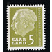 Definitive stamp series Federal President Heuss  - Germany / Saarland 1957 - 5 Franc