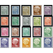 Definitive stamp series Federal President Heuss  - Germany / Saarland 1957 Set
