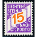 digits  - Liechtenstein 1928 - 15 Rappen