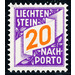 digits  - Liechtenstein 1928 - 20 Rappen