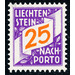 digits  - Liechtenstein 1928 - 25 Rappen