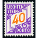 digits  - Liechtenstein 1928 - 40 Rappen