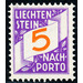 digits  - Liechtenstein 1928 - 5 Rappen