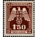 Eagle with shield of Bohemia, Empire badge - Germany / Old German States / Bohemia and Moravia 1943 - 1.50