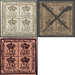 Four crowns, divisible stamp - Germany / Old German States / Brunswick 1857 Set