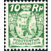 Freimarke  - Liechtenstein 1925 - 10 Rappen