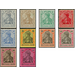 Freimarkenserie  - Germany / Deutsches Reich 1902 Set