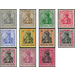 Freimarkenserie  - Germany / Deutsches Reich 1906 Set