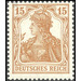 Freimarkenserie  - Germany / Deutsches Reich 1916 - 15 Pfennig
