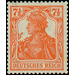 Freimarkenserie  - Germany / Deutsches Reich 1916 - 7.50 Pfennig