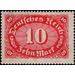 Freimarkenserie  - Germany / Deutsches Reich 1921 - 10 Mark