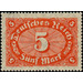 Freimarkenserie  - Germany / Deutsches Reich 1921 - 5 Mark