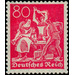 Freimarkenserie  - Germany / Deutsches Reich 1921 - 80 Pfennig