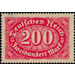 Freimarkenserie  - Germany / Deutsches Reich 1922 - 200 Mark