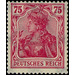 Freimarkenserie  - Germany / Deutsches Reich 1922 - 75 Pfennig