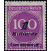 Freimarkenserie  - Germany / Deutsches Reich 1923 - 1.000.000.000#100.000.000