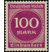 Freimarkenserie  - Germany / Deutsches Reich 1923 - 100 Mark