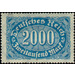 Freimarkenserie - Germany / Deutsches Reich 1923 - 2,000 Mark