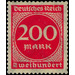 Freimarkenserie  - Germany / Deutsches Reich 1923 - 200 Mark