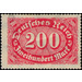 Freimarkenserie - Germany / Deutsches Reich 1923 - 200 Mark