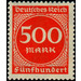 Freimarkenserie  - Germany / Deutsches Reich 1923 - 500 Mark