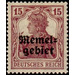 Germania, overprint Memel-Area - Germany / Old German States / Memel Territory 1920 - 15