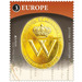 Gold Postal Seal with W and Crown - Belgium 2020 - 3