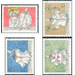 Greeting stamp - fun on the letter  - Liechtenstein 1998 Set