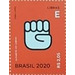 Letter E in Brazilian Sign Language - Brazil 2020 - 2.05