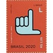 Letter L in Brazilian Sign Language - Brazil 2020 - 2.05