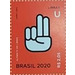 Letter U in Brazilian Sign Language - Brazil 2020 - 2.05