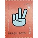 Letter V in Brazilian Sign Language - Brazil 2020 - 2.05