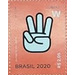 Letter W in Brazilian Sign Language - Brazil 2020 - 2.05