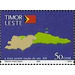 Map of the Island of Timor - East Timor 2002 - 50