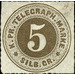 Number in double circle - Germany / Prussia 1867 - 5