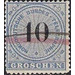 Number on rosette - Germany / Old German States / North German Confederation 1869 - 10