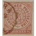 Numeral in circle - Germany / Old German States / North German Confederation 1868